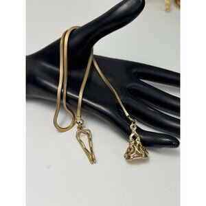 Antique Chain Pocket Watch Fob Engraved Gold Tone 18” Vintage Gentleman Style